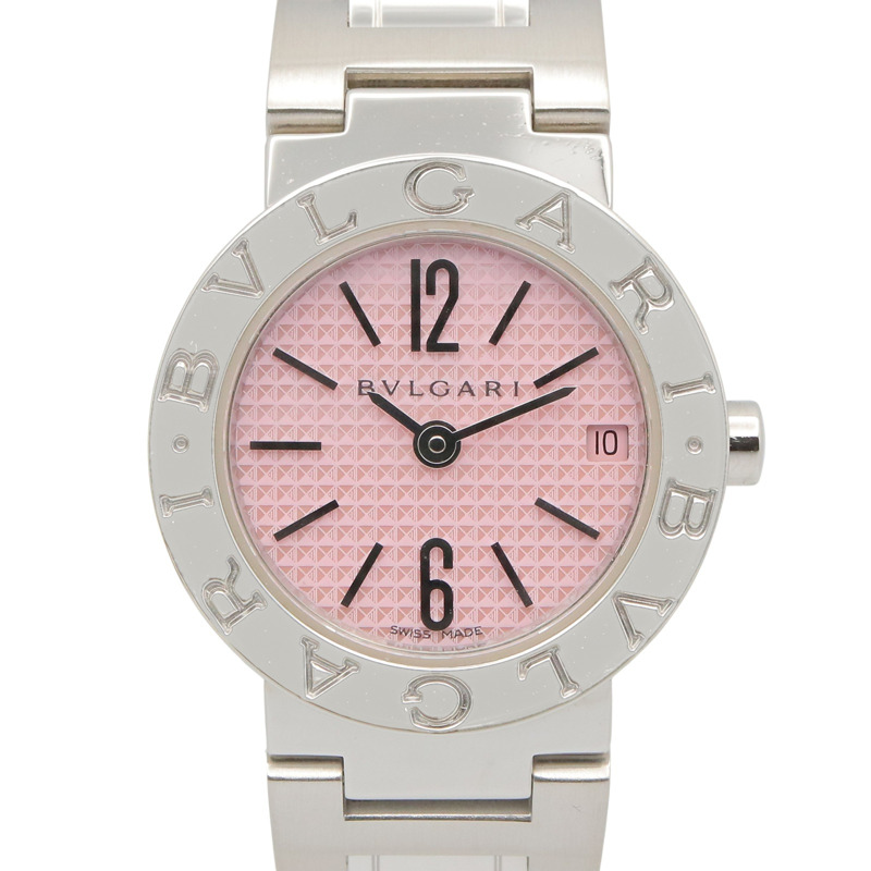 寶格麗 (Bulgari) 女士粉紅不鏽鋼腕錶 BB23SS-0
