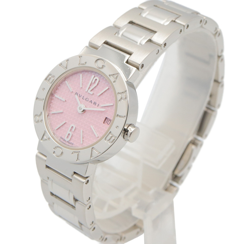寶格麗 (Bulgari) 女士粉紅不鏽鋼腕錶 BB23SS-1