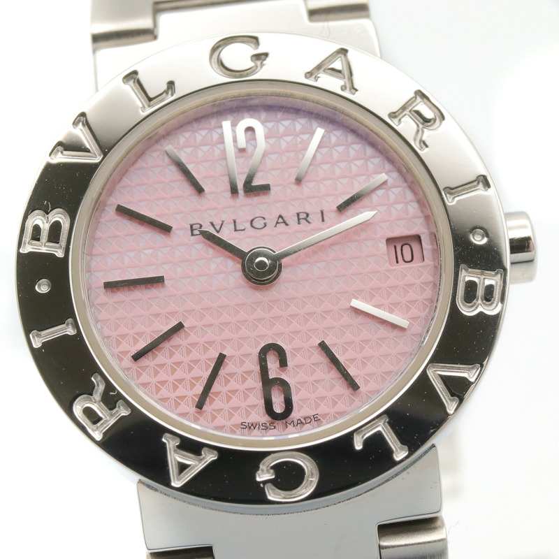 寶格麗 (Bulgari) 女士粉紅不鏽鋼腕錶 BB23SS-2