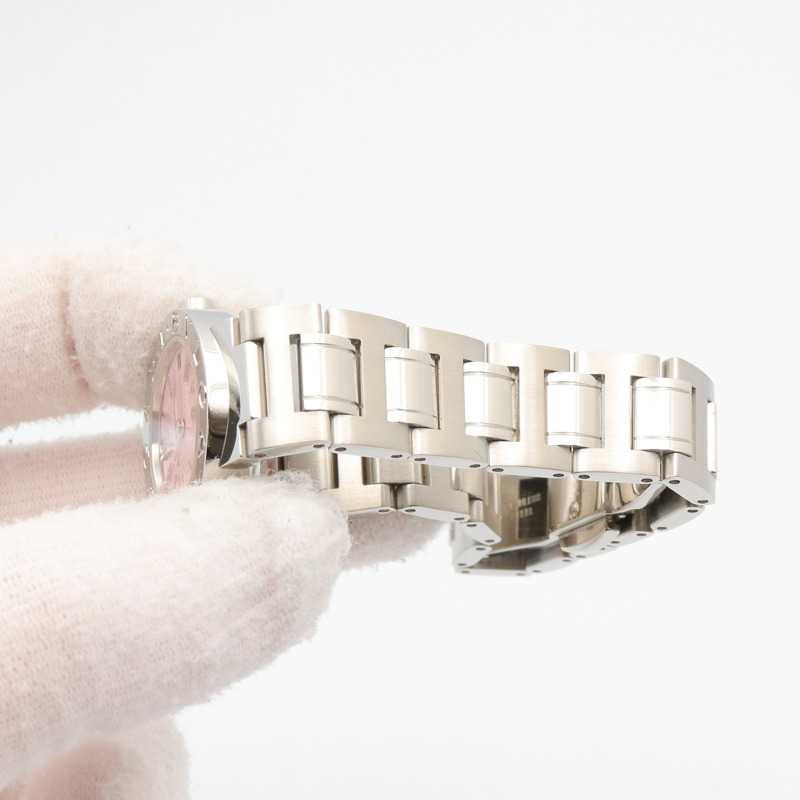 寶格麗 (Bulgari) 女士粉紅不鏽鋼腕錶 BB23SS-7