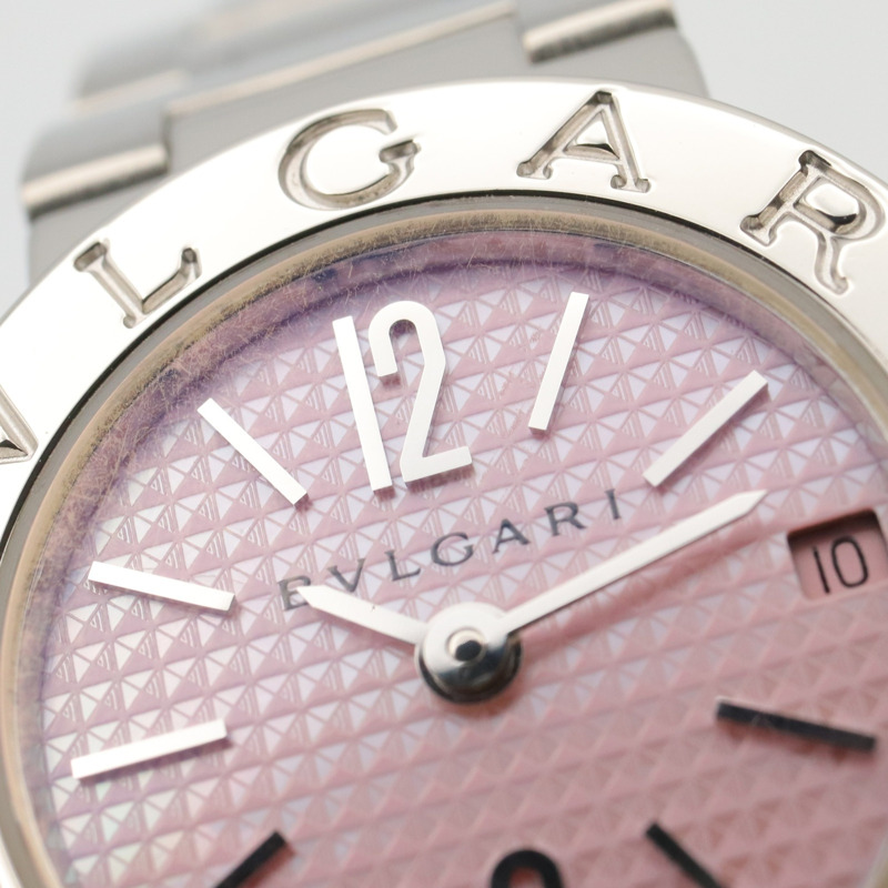 寶格麗 (Bulgari) 女士粉紅不鏽鋼腕錶 BB23SS-8