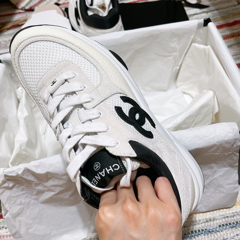 Chanel 經典熊貓球鞋 雙色鞋帶 38.5-1