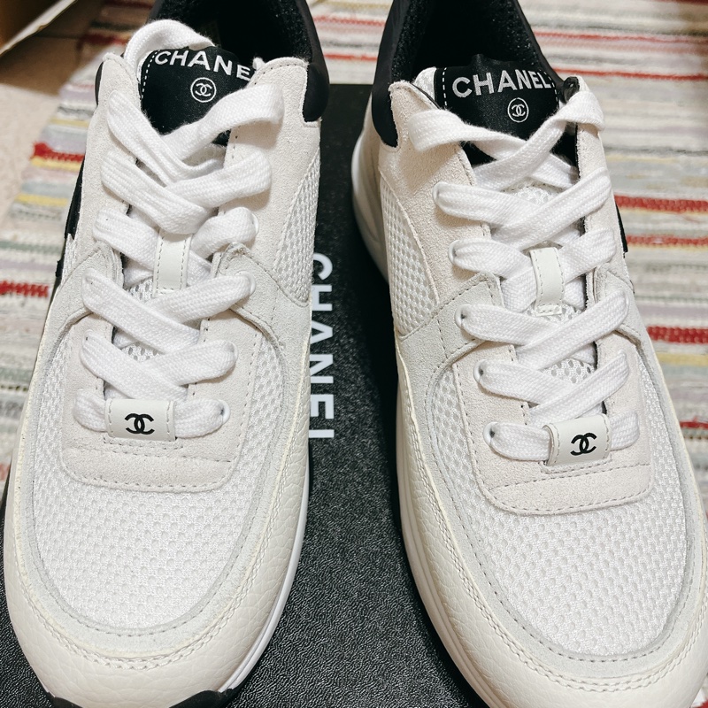 Chanel 經典熊貓球鞋 雙色鞋帶 38.5-4