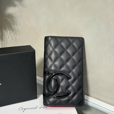 CHANEL 康朋雙折長夾 - 黑19開