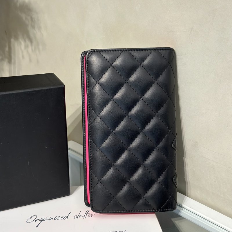 CHANEL 康朋雙折長夾 - 黑19開-3