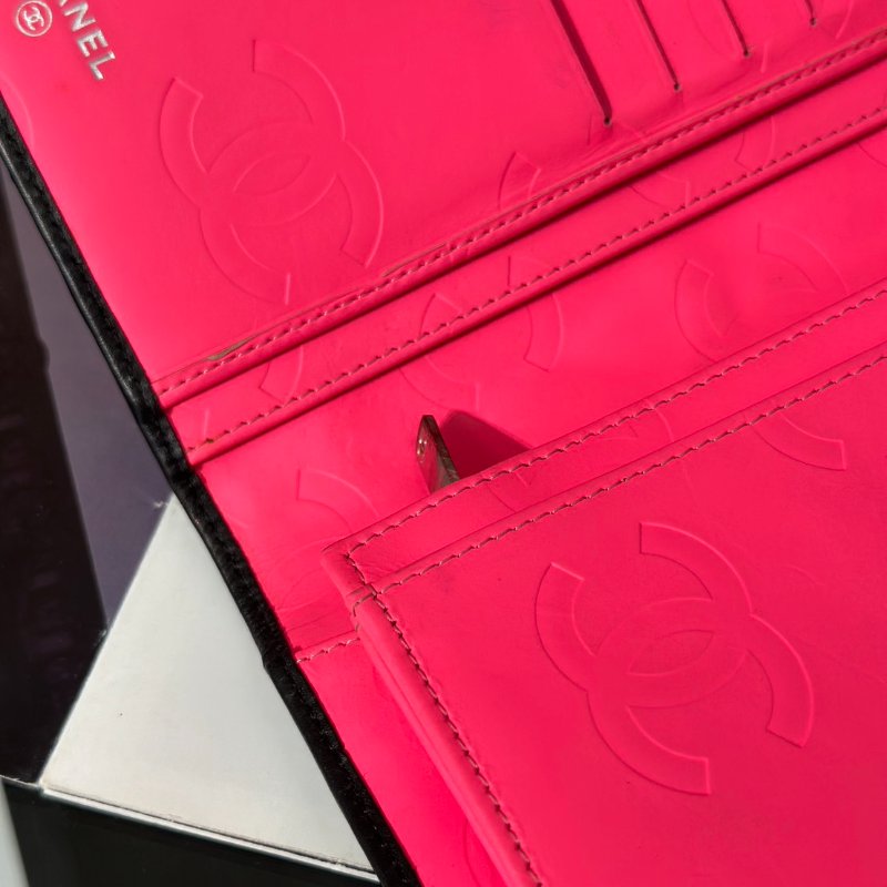 CHANEL 康朋雙折長夾 - 黑19開-8