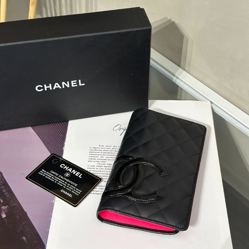 CHANEL 康朋雙折長夾 - 黑19開-12