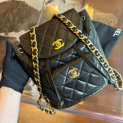Chanel 香奈兒黑金duma雙肩包