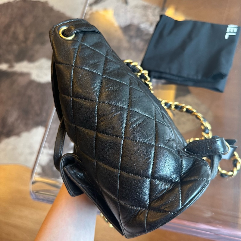 Chanel 香奈兒黑金duma雙肩包-4