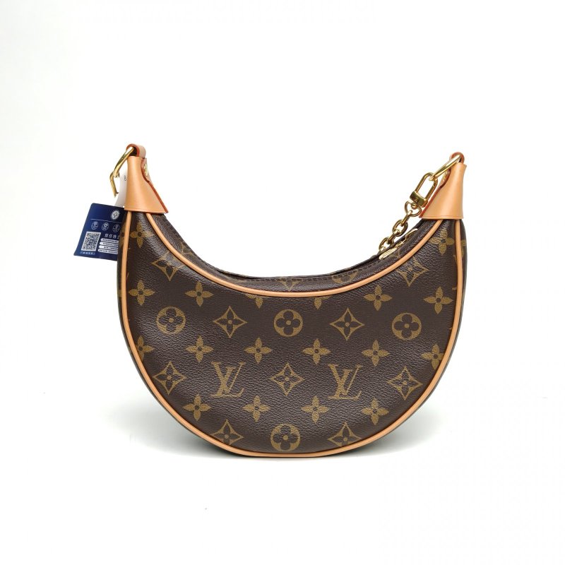 LOUIS VUITTON Loop豌豆包老花PVC金扣晶片肩背包-2