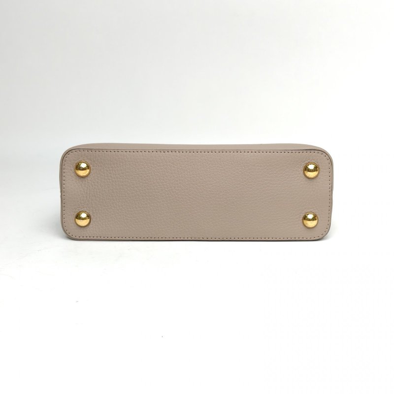 LOUIS VUITTON CapucinesBB27灰色牛皮金扣2018肩背包-4