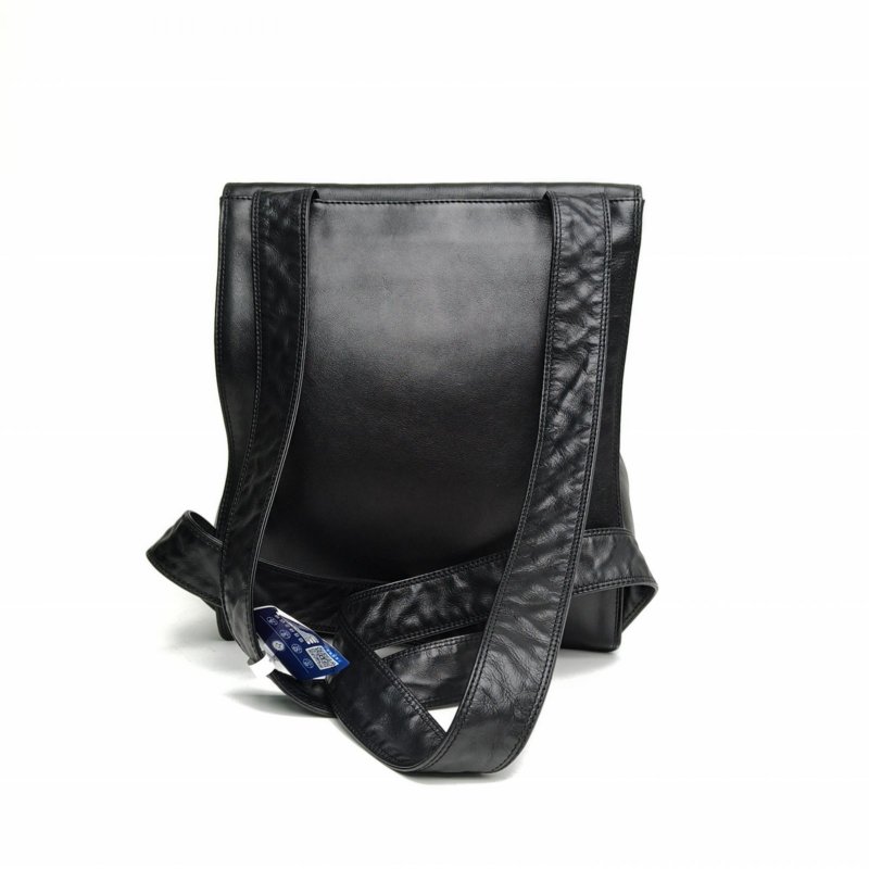 CHANEL 黑色羊皮6開金扣中古雙肩包肩背包-2