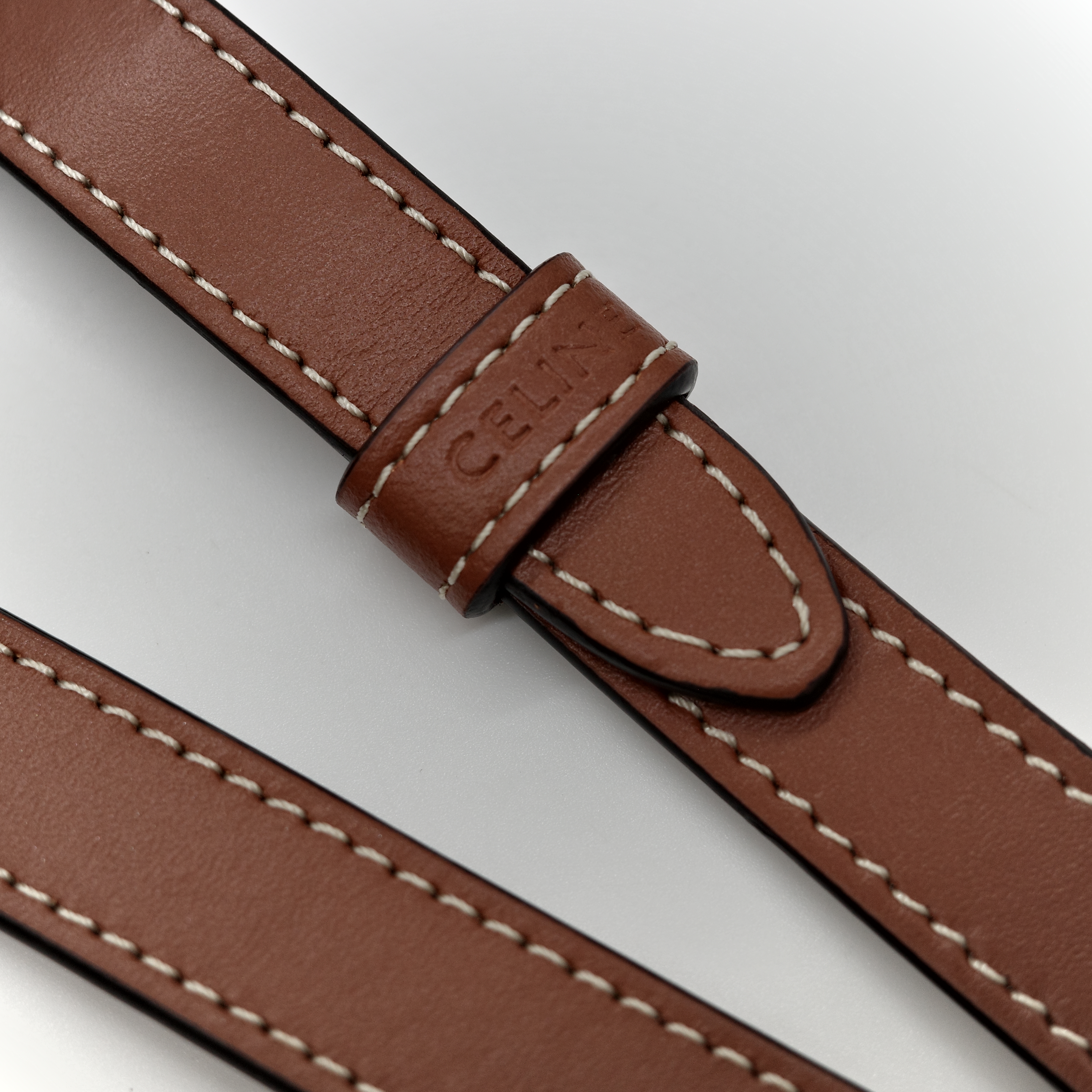 CELINE 思琳 triomphe 波士頓 棕色 帆布 手提 肩背 兩用-13