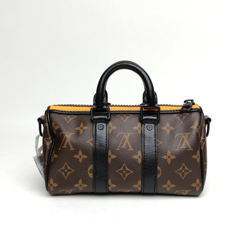 LOUIS VUITTON KEEPALLNano21老花牛皮晶片稻草人肩背包-2