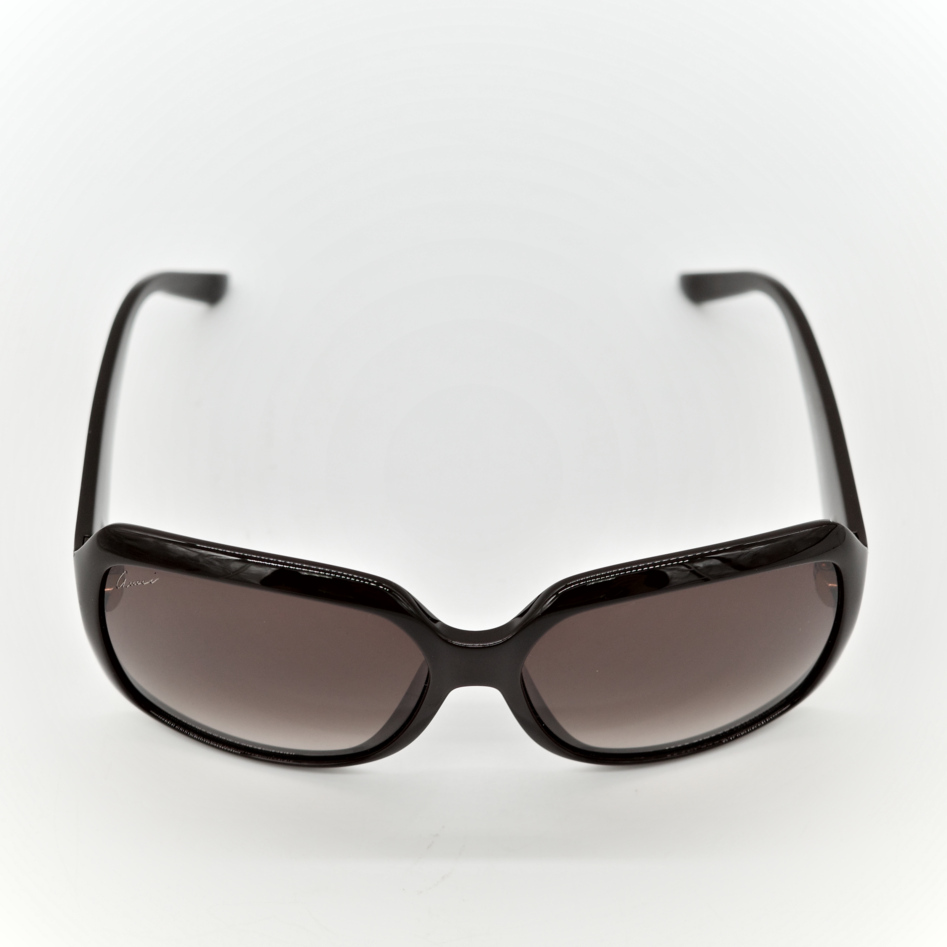 GUCCI 古馳 太陽眼鏡 皮革款 棕色漸層 皮革拼接-2