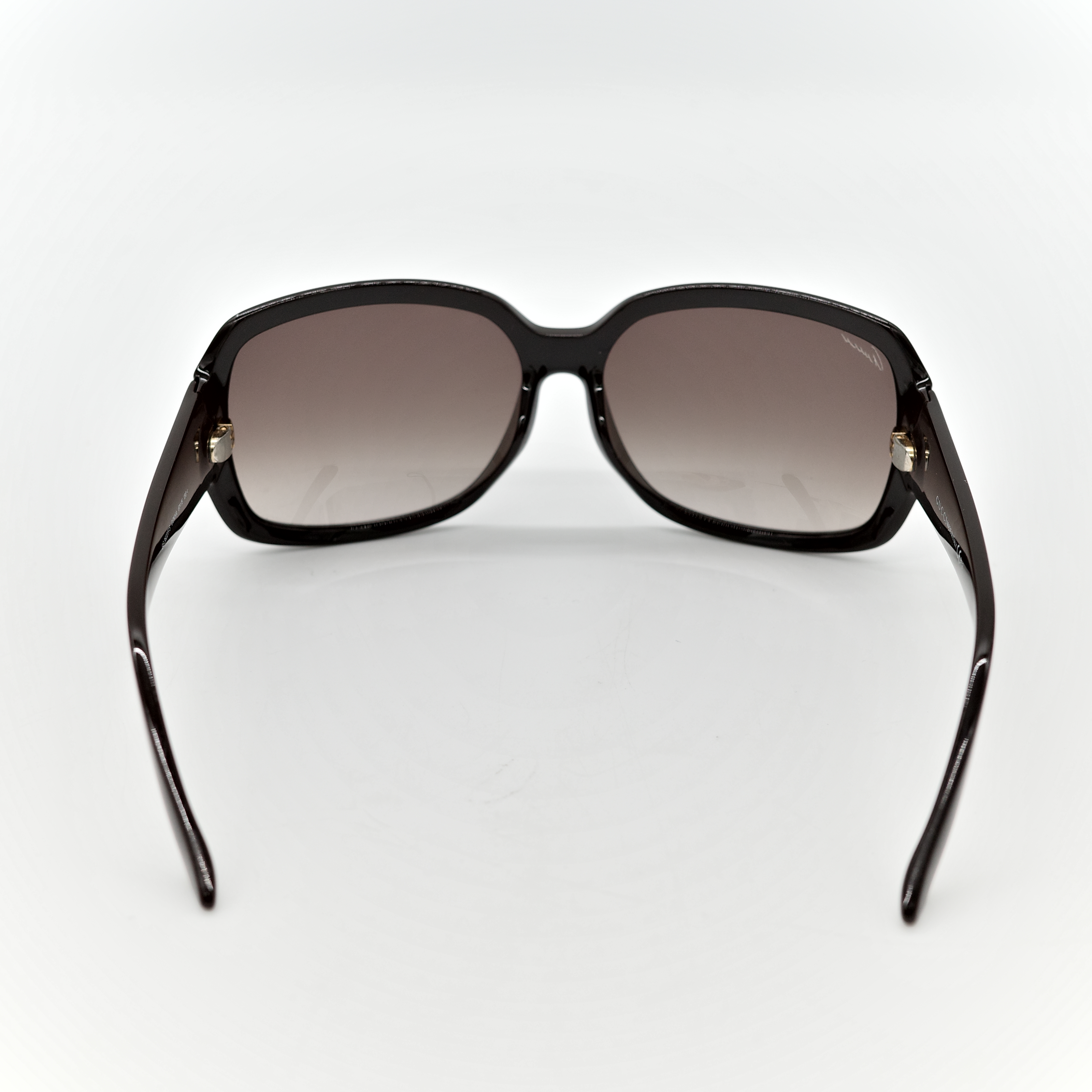 GUCCI 古馳 太陽眼鏡 皮革款 棕色漸層 皮革拼接-4