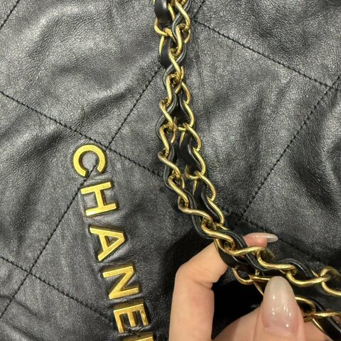 chanel 22 bag 黑金