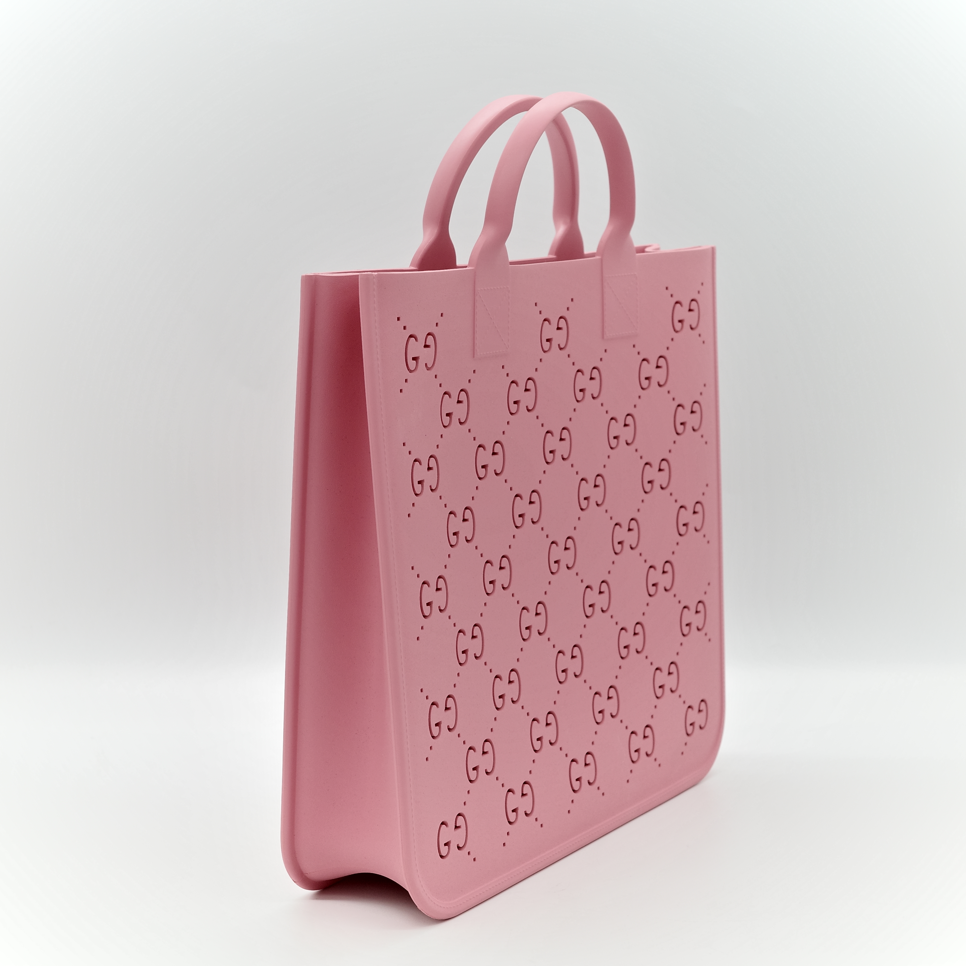 GUCCI 古馳 橡膠鏤空 手提包 粉紅包 童裝系列-1
