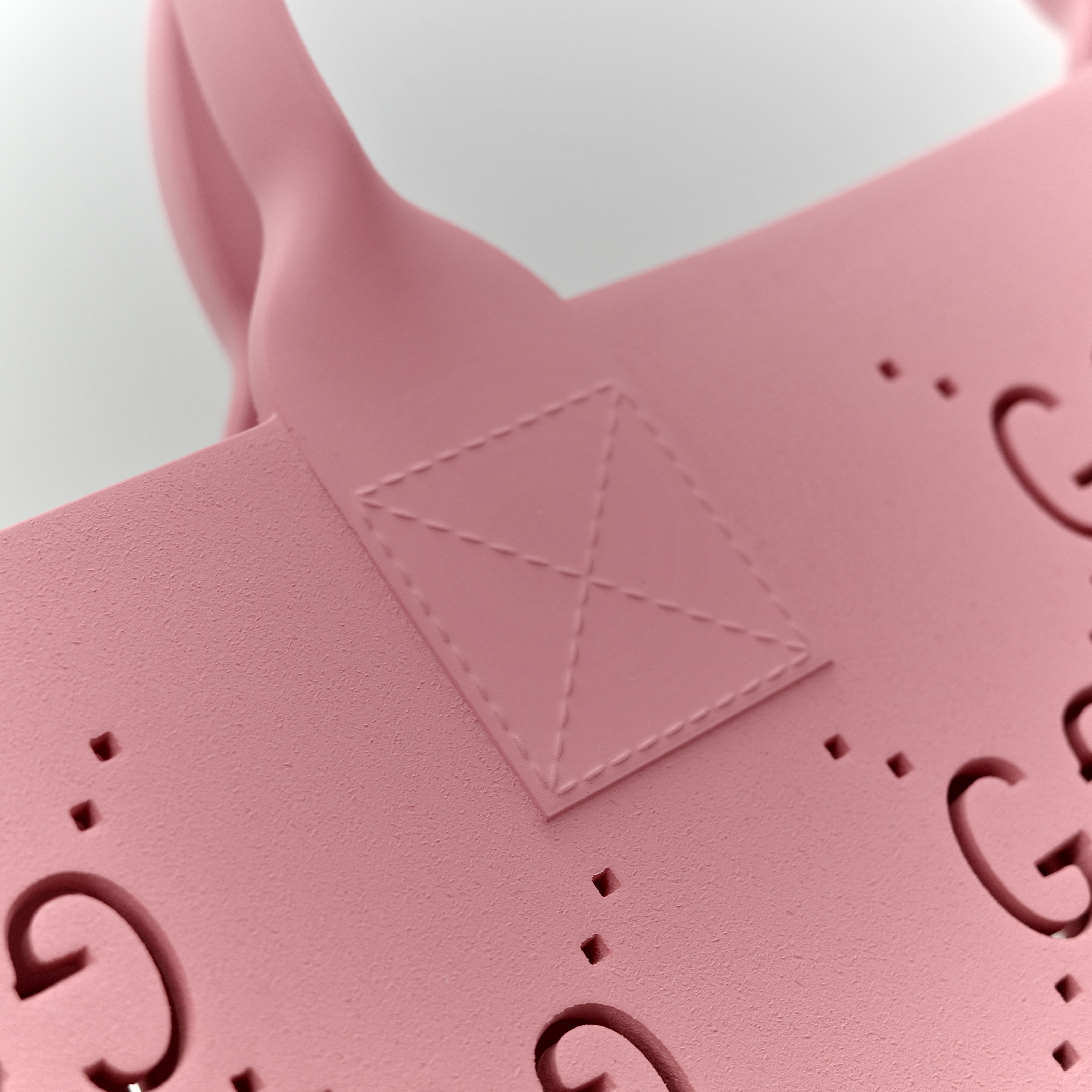 GUCCI 古馳 橡膠鏤空 手提包 粉紅包 童裝系列-5