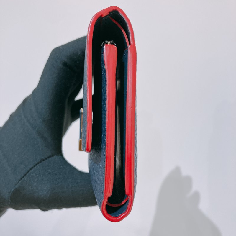 TK2032	路易威登 錢包 Louis Vuitton Taurillon Capucines Compact Wallet Navy-3