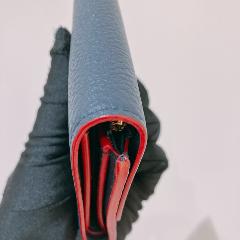 TK2032	路易威登 錢包 Louis Vuitton Taurillon Capucines Compact Wallet Navy-7