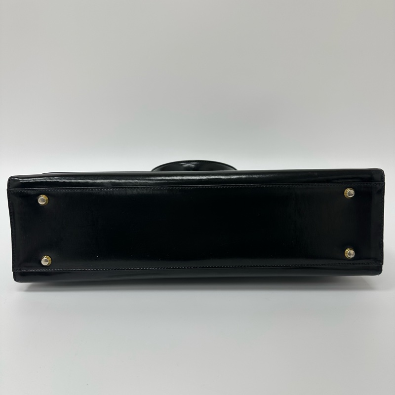 【赫蒂國際精品】YSL 聖羅蘭 黑色皮革托特包 vintage-5