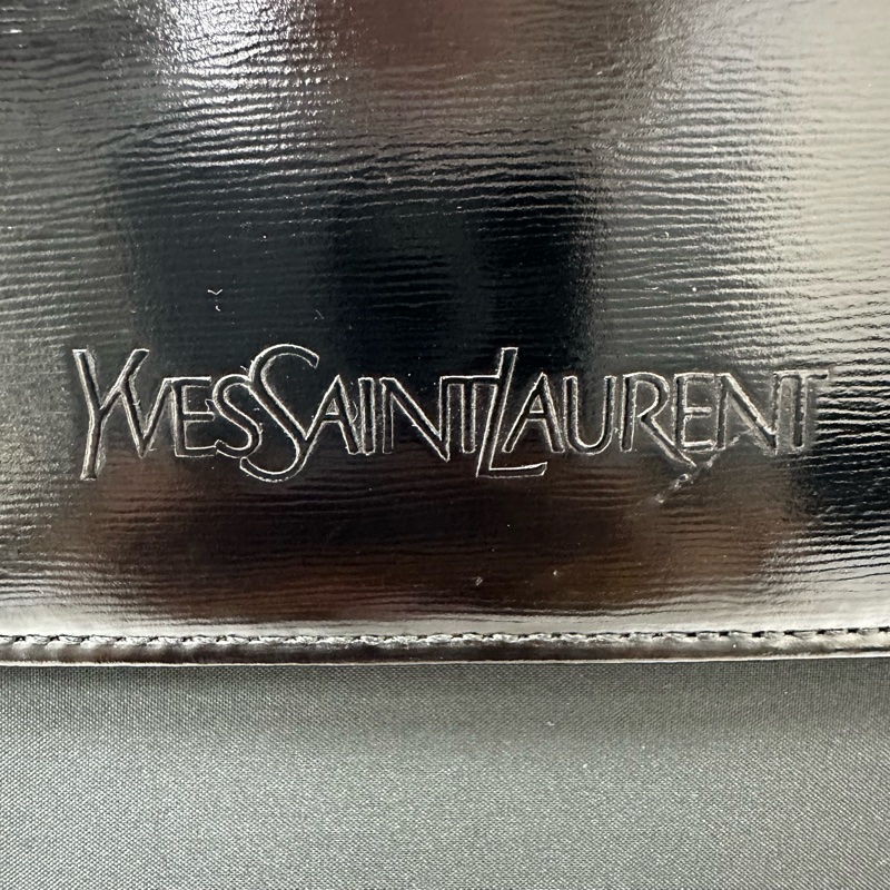 【赫蒂國際精品】YSL 聖羅蘭 黑色皮革托特包 vintage-6