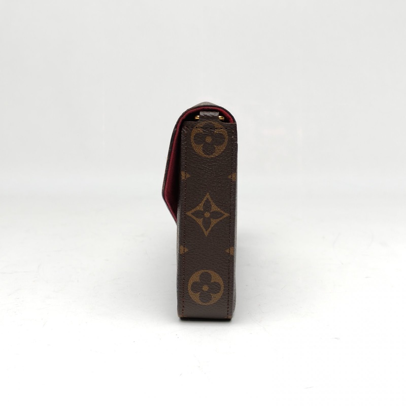 LOUIS VUITTON POCHETTEFELICIE三合一鏈條包老花PVC2016-1