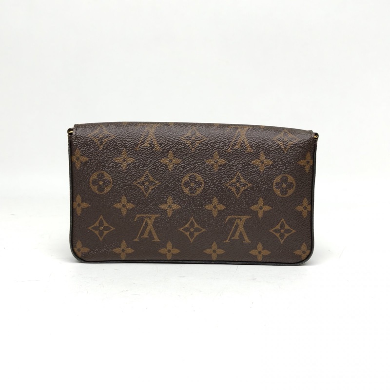 LOUIS VUITTON POCHETTEFELICIE三合一鏈條包老花PVC2016-2