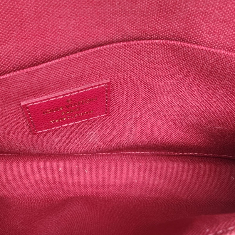 LOUIS VUITTON POCHETTEFELICIE三合一鏈條包老花PVC2016-5