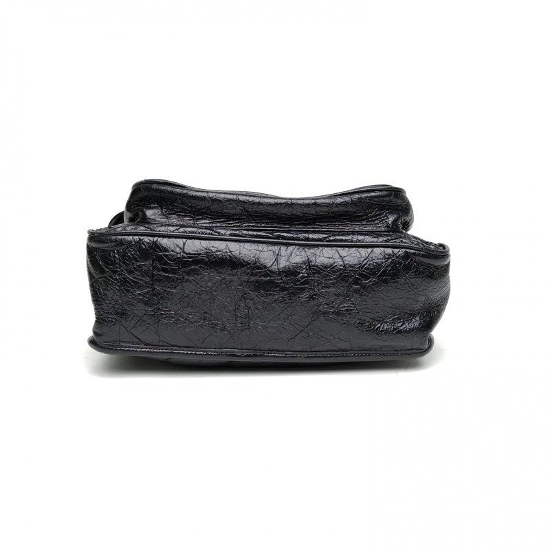 SAINT LAURENT Niki中號28黑色牛皮銀扣-3