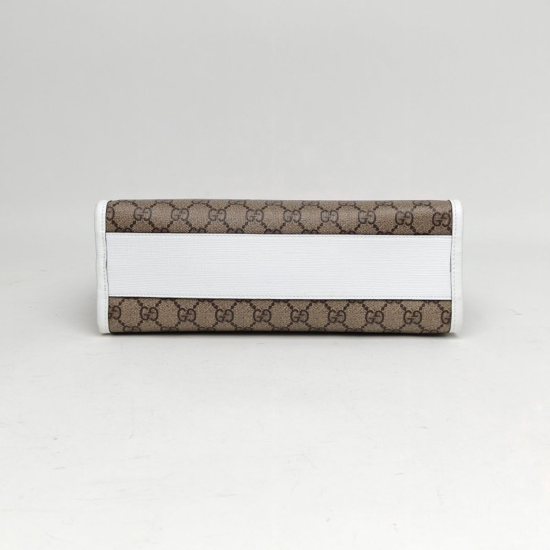 GUCCI 圖案PVC銀扣貓咪兒童包手提托特包肩背包-4