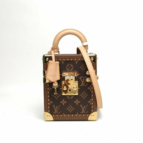 LOUIS VUITTON 老花PVC晶片CAMERABOX手提盒子包肩背包