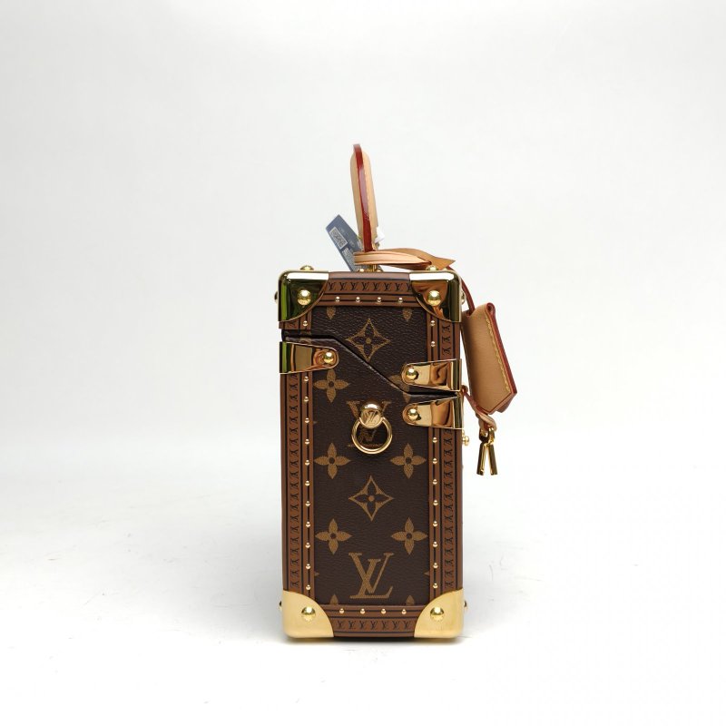 LOUIS VUITTON 老花PVC晶片CAMERABOX手提盒子包肩背包-3