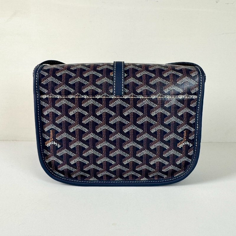 GOYARD BELVÉDÈRE BAG PM 深藍 斜背 新版 荔枝紋 郵差包 馬鞍包-1
