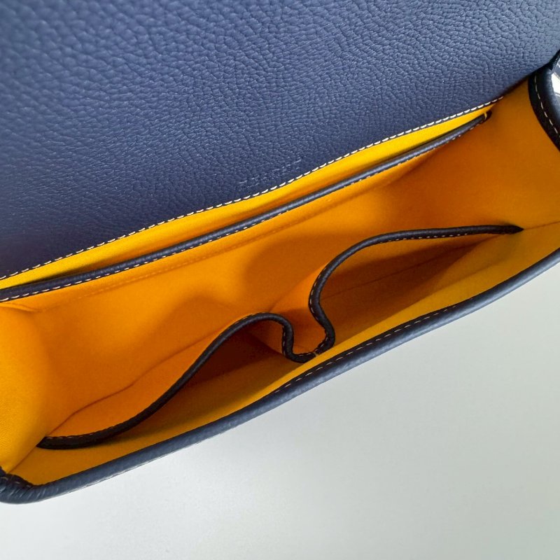 GOYARD BELVÉDÈRE BAG PM 深藍 斜背 新版 荔枝紋 郵差包 馬鞍包-8