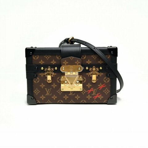 LOUIS VUITTON PETITEMALLE月光寶盒20老花PVC晶片肩背包