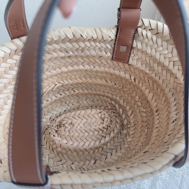 ෆ Loewe 草編籃子🧺菜籃子小號🍎💐-8