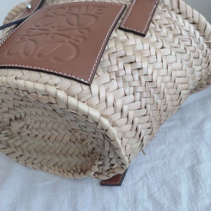 ෆ Loewe 草編籃子🧺菜籃子小號🍎💐-16