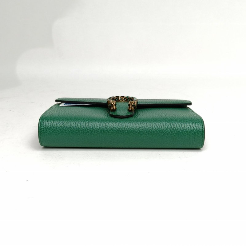 GUCCI Dionysus酒神Woc鑽扣綠色牛皮鑽扣肩背包-4