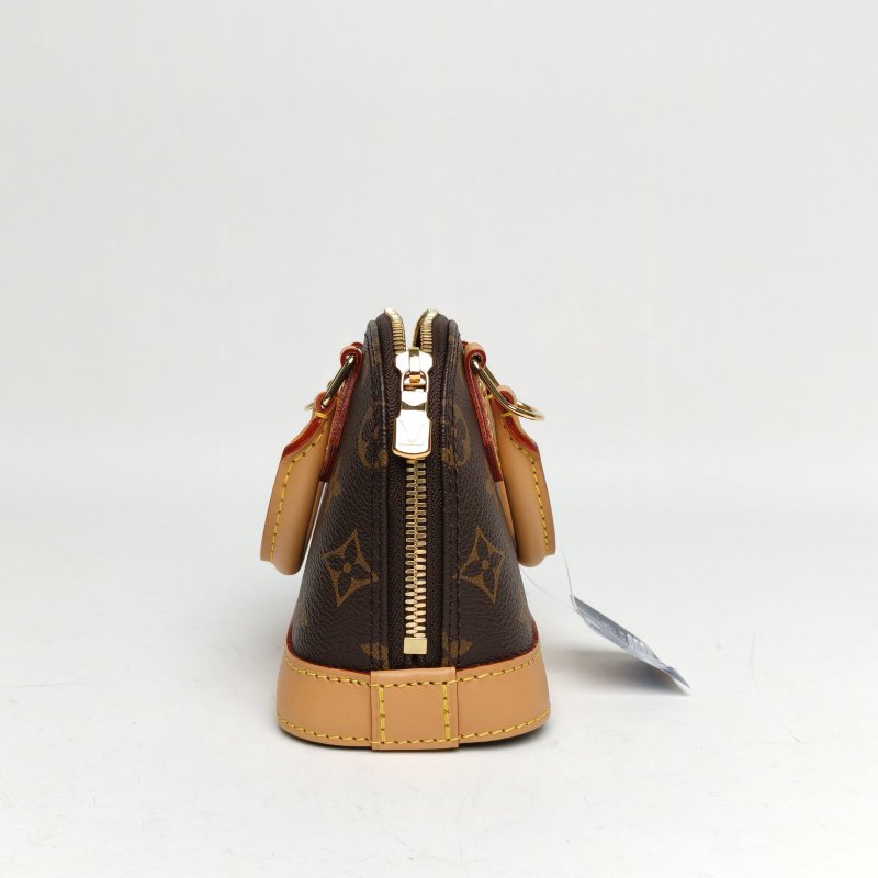 LOUIS VUITTON ALMA貝殼包NANO18老花PVC晶片老花肩背包-1