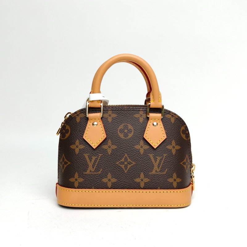 LOUIS VUITTON ALMA貝殼包NANO18老花PVC晶片老花肩背包-2