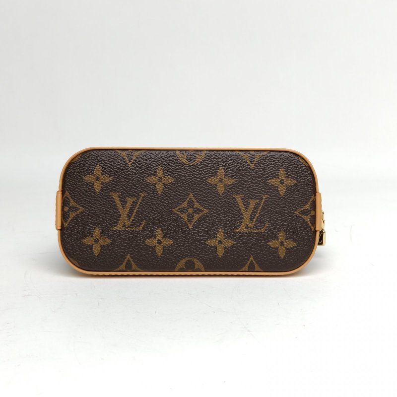 LOUIS VUITTON ALMA貝殼包NANO18老花PVC晶片老花肩背包-4