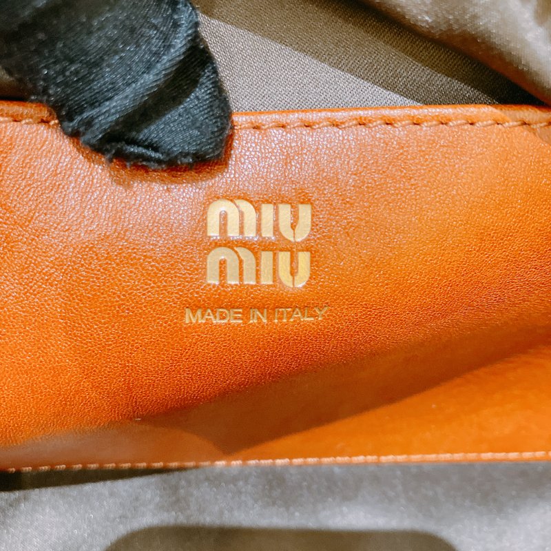 TK2034	 繆繆 單肩／背包/ 手提 Miu Miu Caprice Clutch Shoulder Bag Cognac Calfskin-22