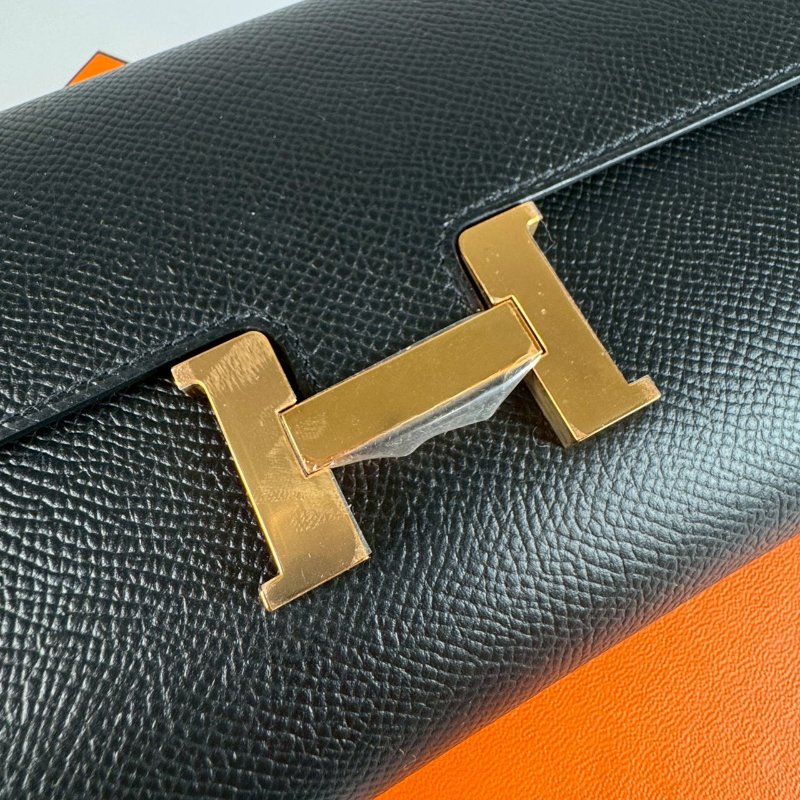 HERMES Constance 康康 to go 黑色 金釦 斜背 兩用包 Epsom U刻-2