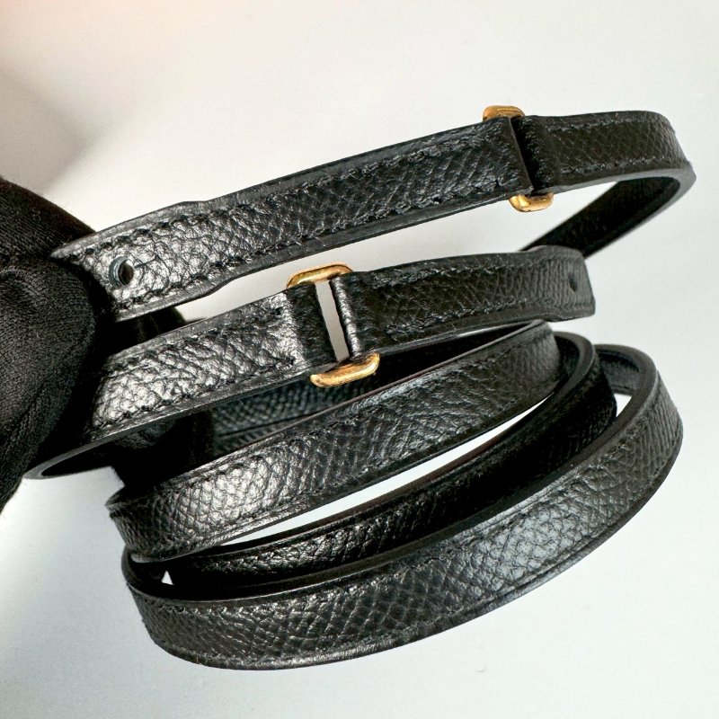 HERMES Constance 康康 to go 黑色 金釦 斜背 兩用包 Epsom U刻-6