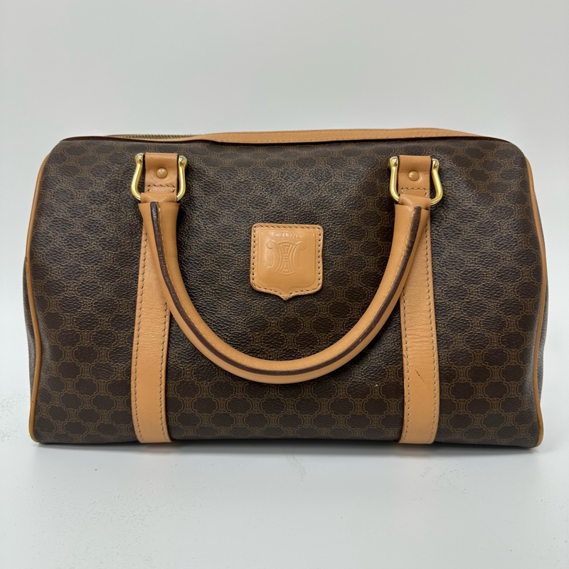 【赫蒂國際精品】Celine 賽琳 Macadam 系列 經典老花波士頓包 vintage-2