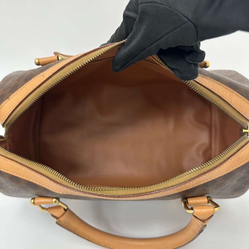 【赫蒂國際精品】Celine 賽琳 Macadam 系列 經典老花波士頓包 vintage-9