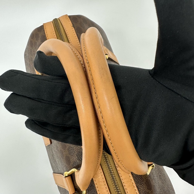 【赫蒂國際精品】Celine 賽琳 Macadam 系列 經典老花波士頓包 vintage-11