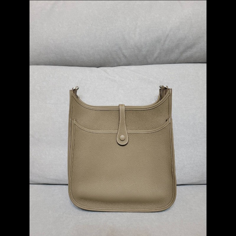 全新全配 Hermes 愛馬仕 大象灰 Evelyne 29 銀釦-1